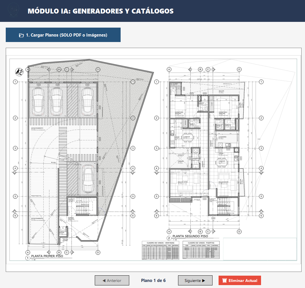 Interfaz de GeoMax ERP